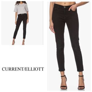 Current/Elliott Stilleto Black Skinny Jeans